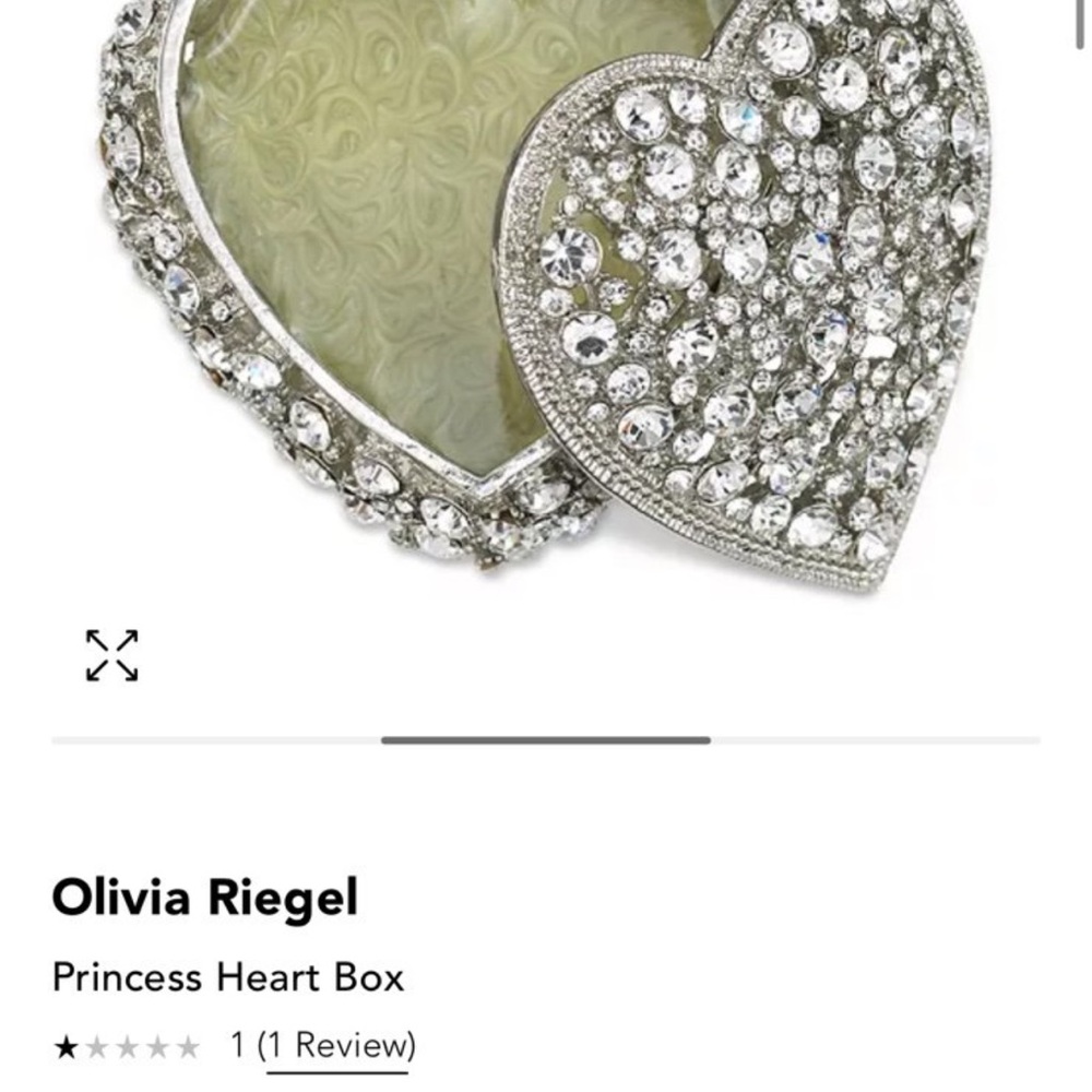 Silver Heart Jewelry Box